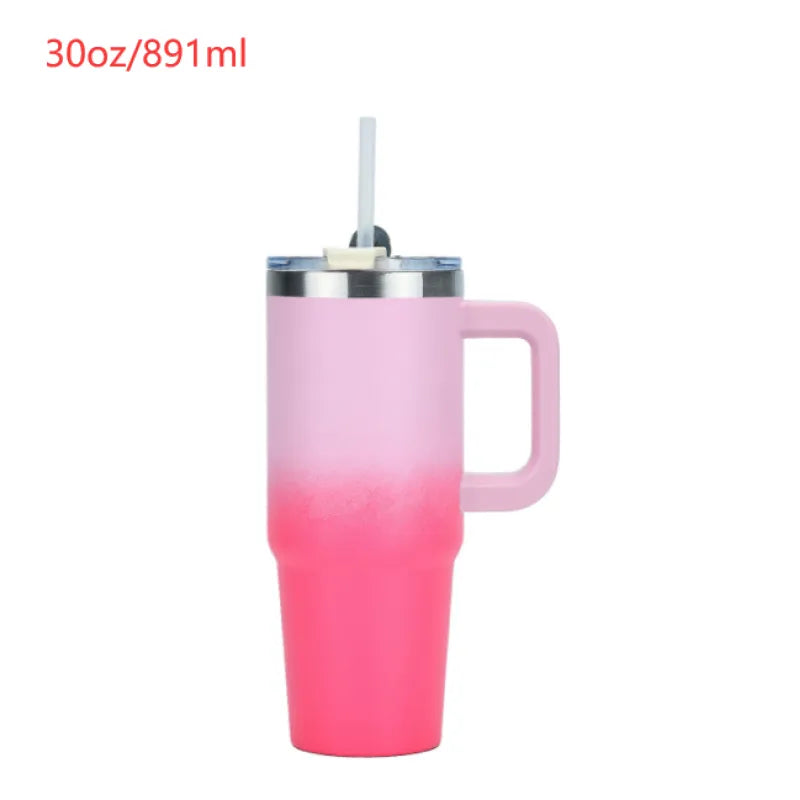 Stainless Steel Vacuum Insulated Tumbler with Lid and Straw